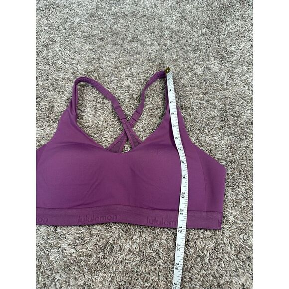 Lululemon Up For It Bra Vintage Plum Purple Size 34B High Support Padded Running - Picture 6 of 6